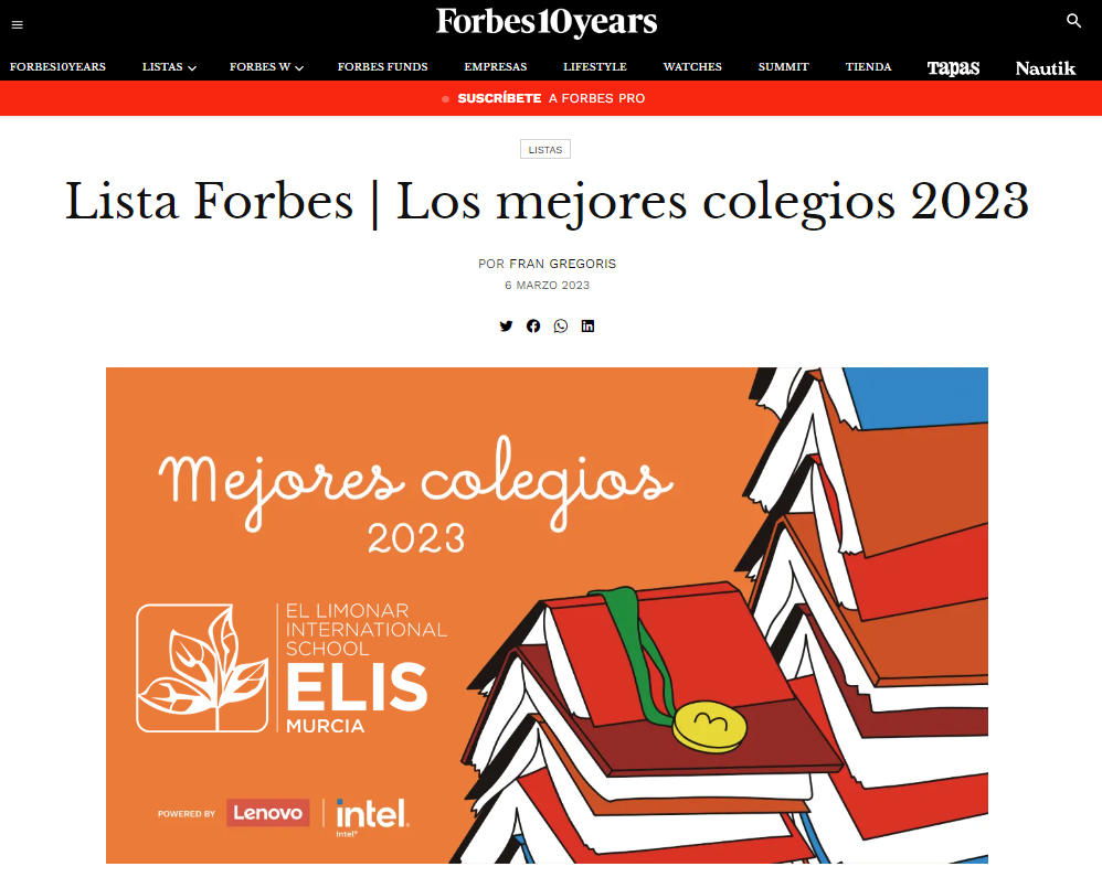 ELIS Murcia Forbes 2023