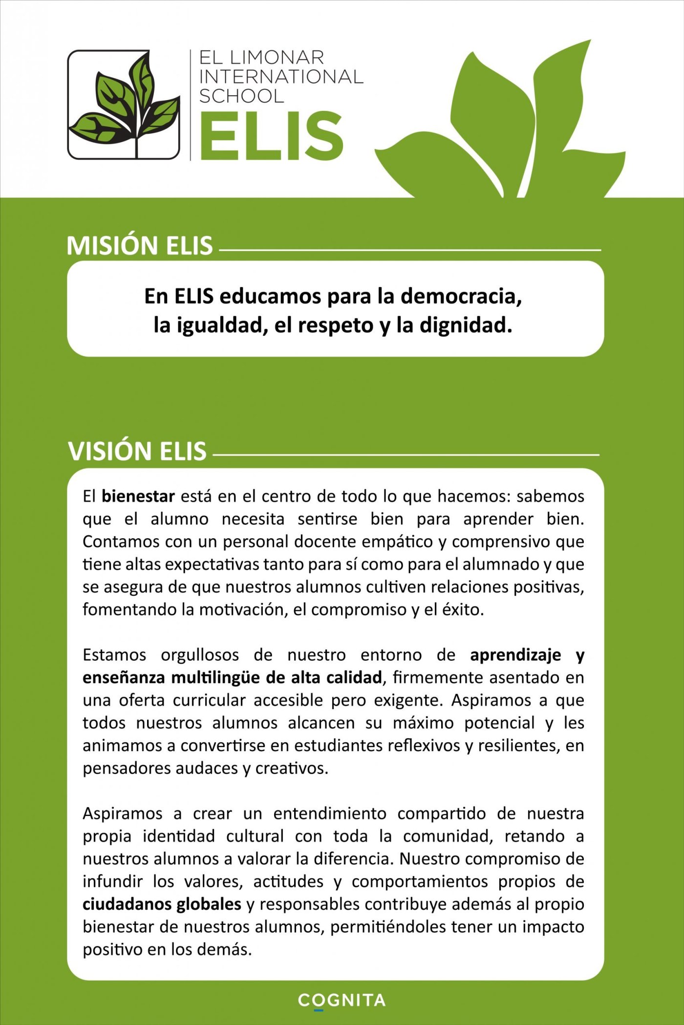 ELIS Misión y Visión ELIS Misión y Visión