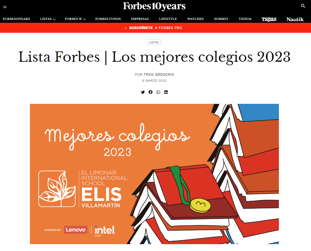 ELIS Villamartín Forbes 2023 ELIS Villamartín Forbes 2023